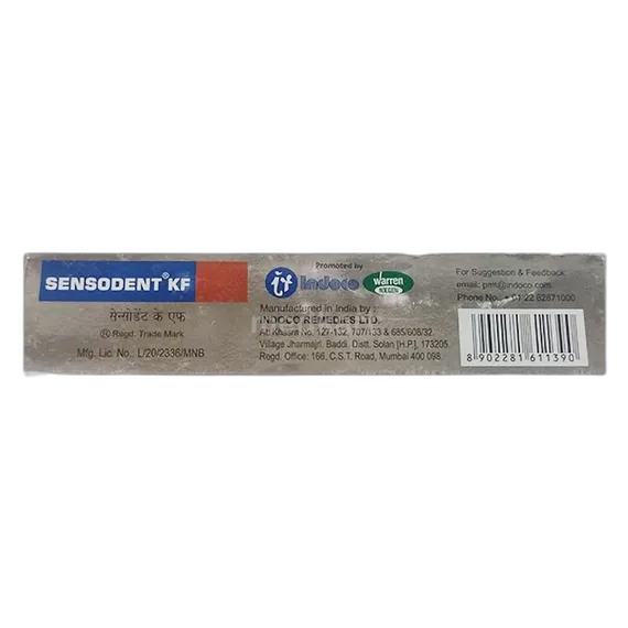 sensodent kf cavity protection toothpaste 125 gm